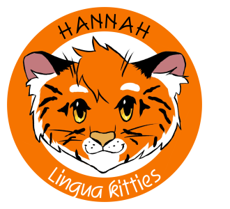 Logo Lingua Kitties - dětský jazykový klub HANNAH SCHOOL